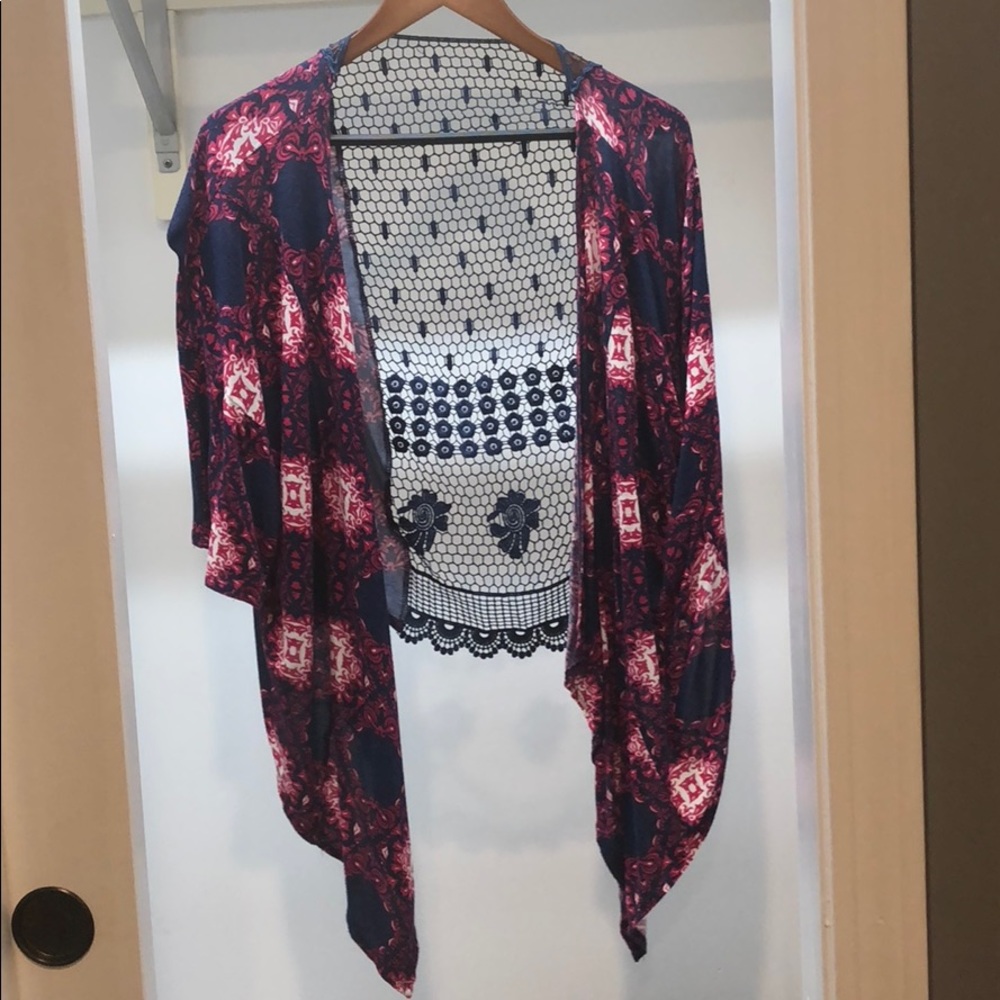 cardigan also known as a throw over